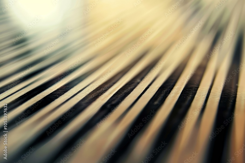 Poster abstract background showing black and white lines converging with shallow depth of field