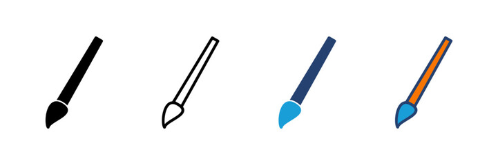 Paint icon vector. paint brush icon vector. paint roller icon vector