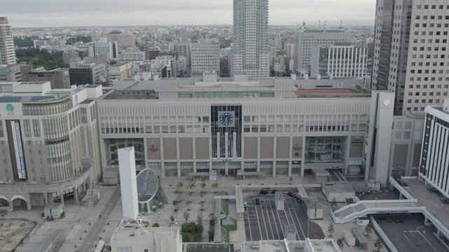 札幌駅ドローン映像