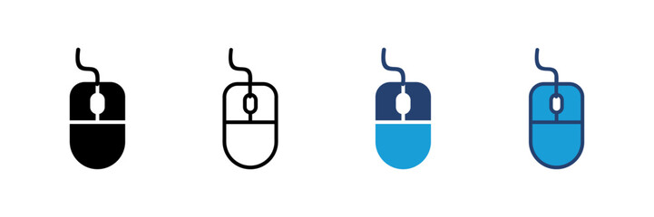 Mouse icon vector. click icon vector. pointer icon vector.