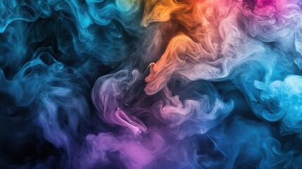 Fototapeta premium Iridescent smoke patterns