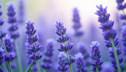 Obraz premium Vibrant lavender field a symphony of natures beauty