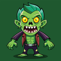 A zombie holding his brain