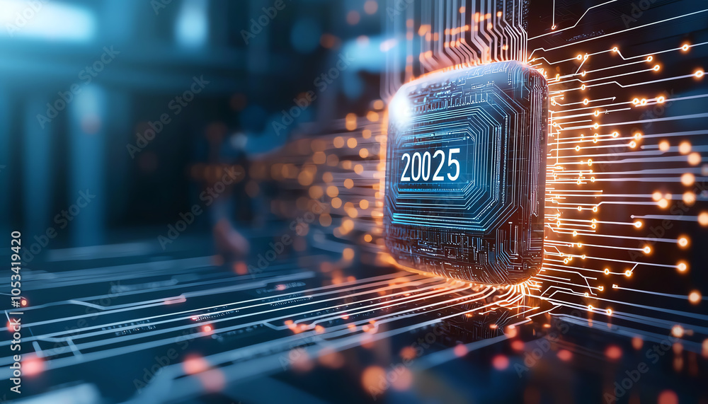 Poster exploring ai-driven revenue growth analyzing business trends and future insights for 2025 in the tec
