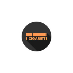 E-Cigarette symbol. Smoking sign icon isolated on transparent background