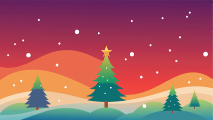 Fototapeta premium Subtle Gradient Christmas Background for Festive Designs