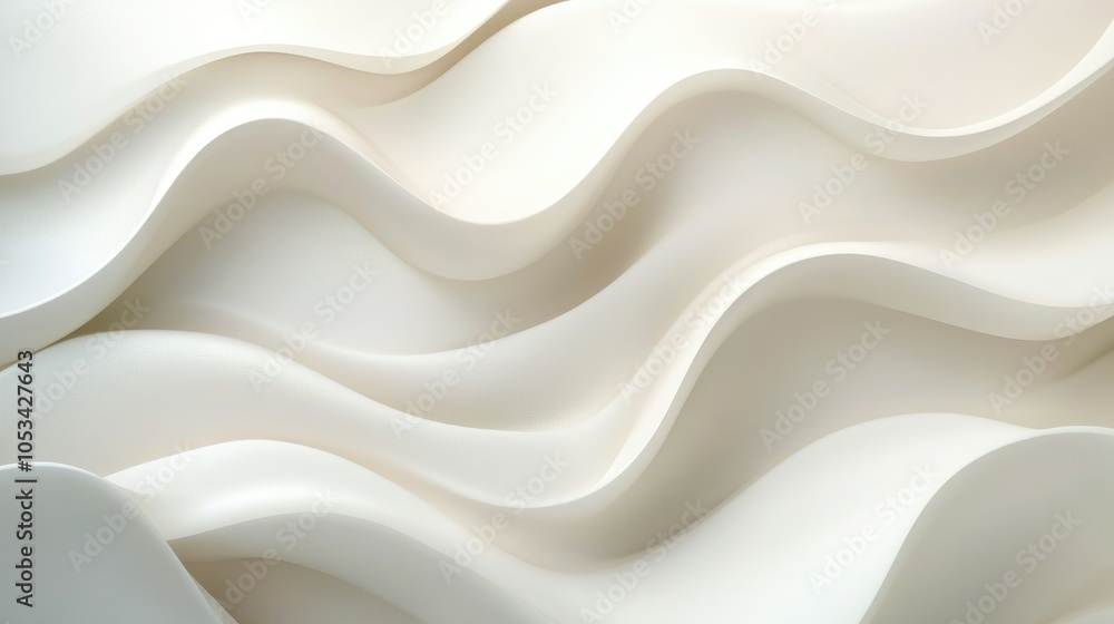 Poster smooth wavy line pattern with gradient shades, creating a soft and seamless abstract background.