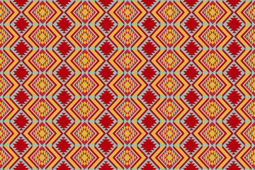 American tribal native pattern.Ethnic traditional Navajo,Aztec,Apache,Southwest vector style.Geometric boho abstract