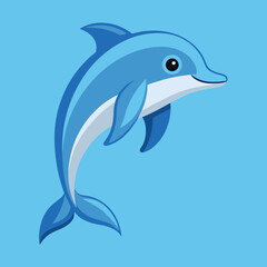 Obraz premium dolphin jumping isolated on white