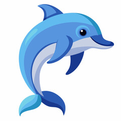dolphin isolated on white background