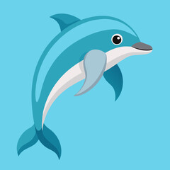 Obraz premium dolphin isolated on white background