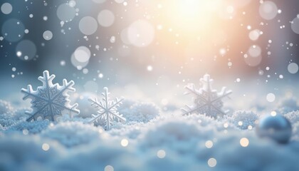 Naklejka premium Whispers of winters touch captured in a moment of serene beauty