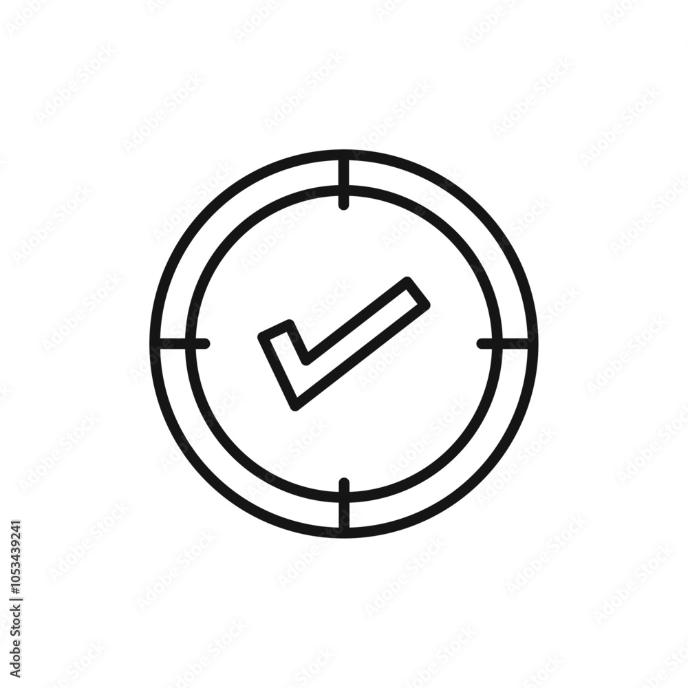 Poster accuracy icon vector set collection for web