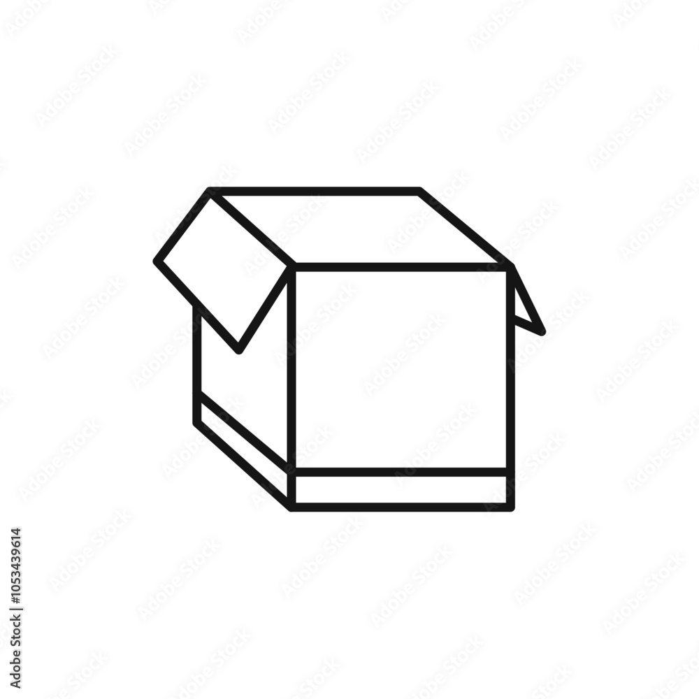 Poster Box icon vector set collection for web