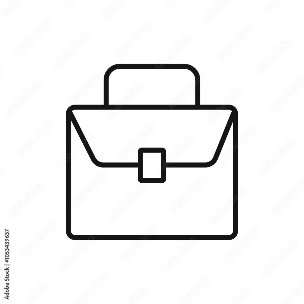 Poster briefcase icon vector set collection for web