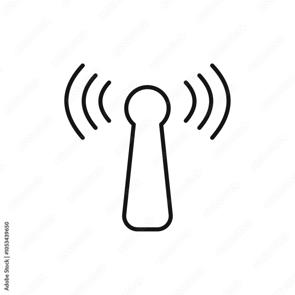 Poster broadcast icon vector set collection for web