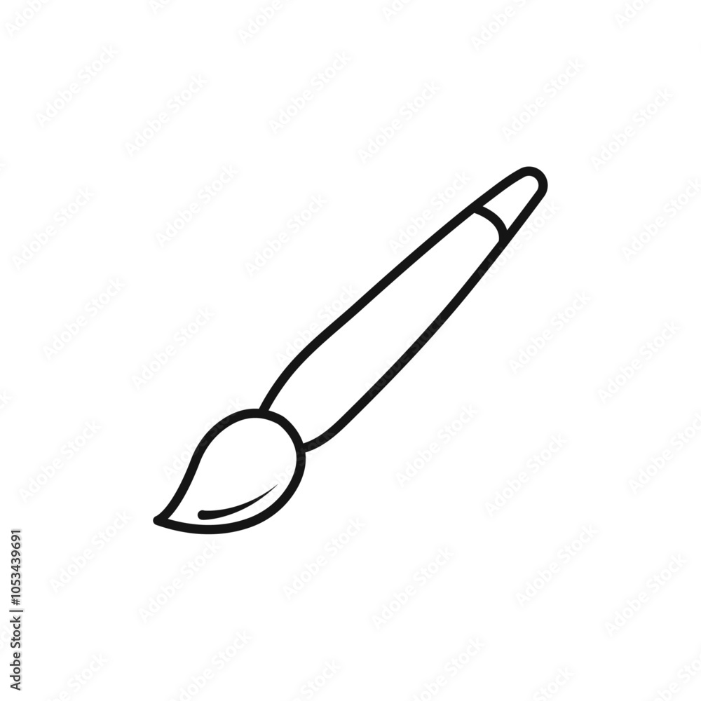 Poster brush icon vector set collection for web