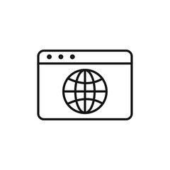 Browser icon vector set collection for web