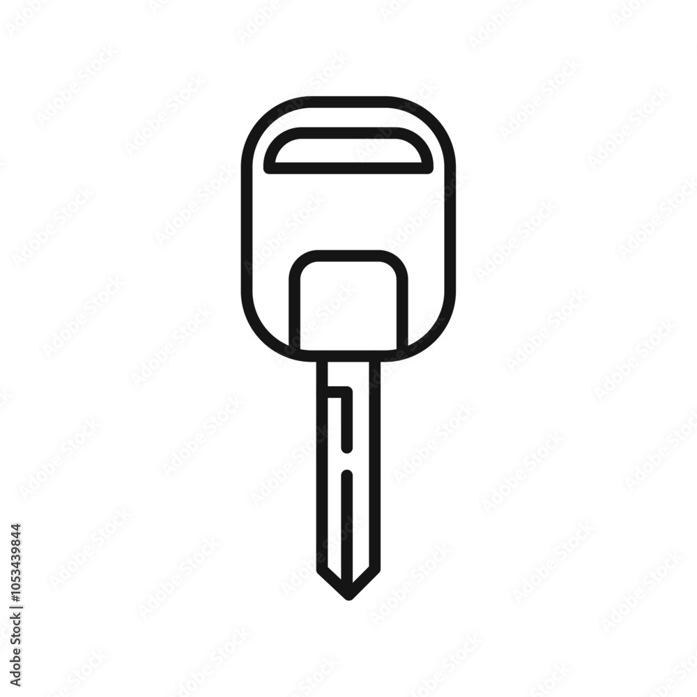 Poster Car Key icon vector set collection for web