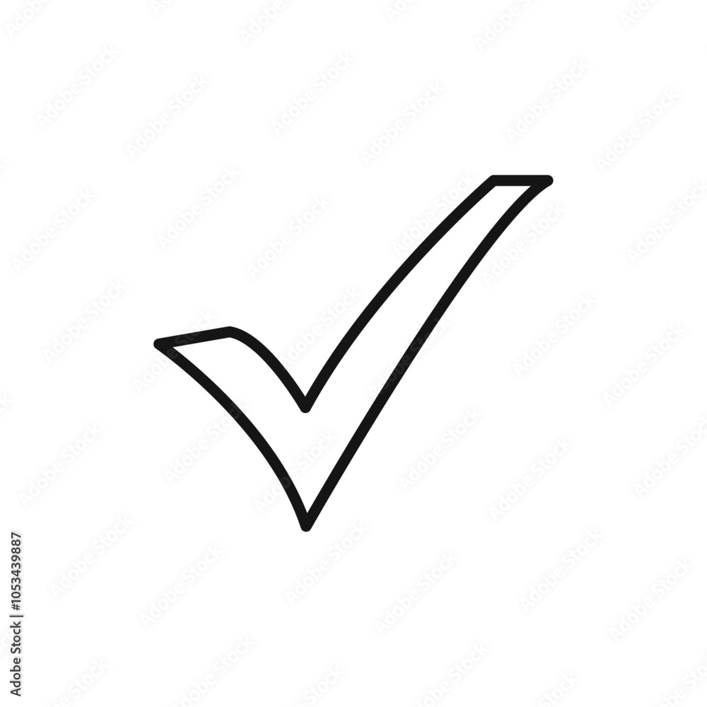 Poster checkmark icon vector set collection for web