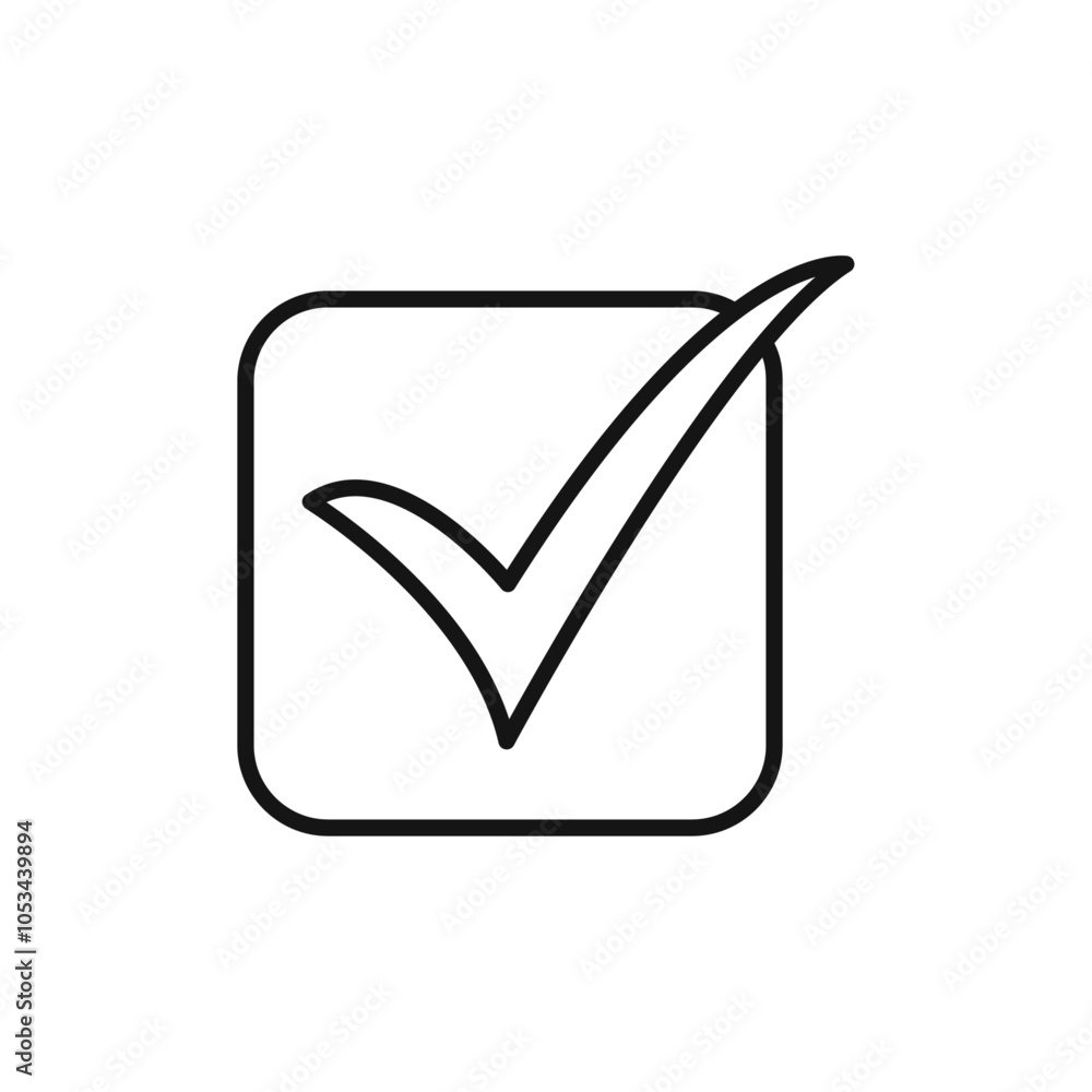 Poster check mark icon vector set collection for web