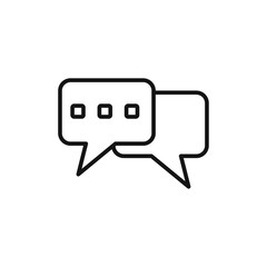 Chat icon vector set collection for web