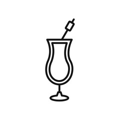 Obraz premium Cocktail icon vector set collection for web