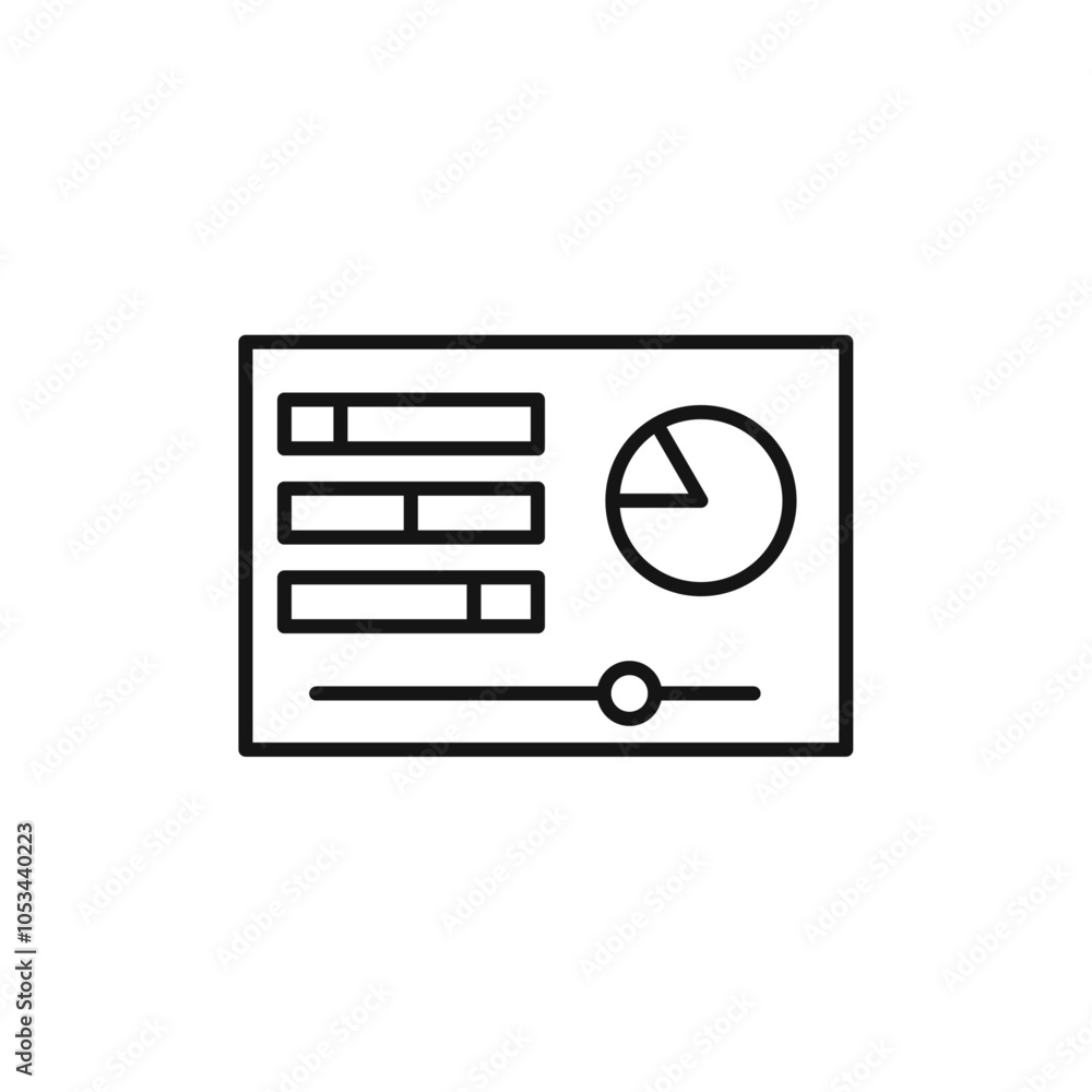 Poster control panel icon vector set collection for web