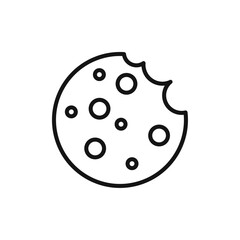 Cookie icon vector set collection for web