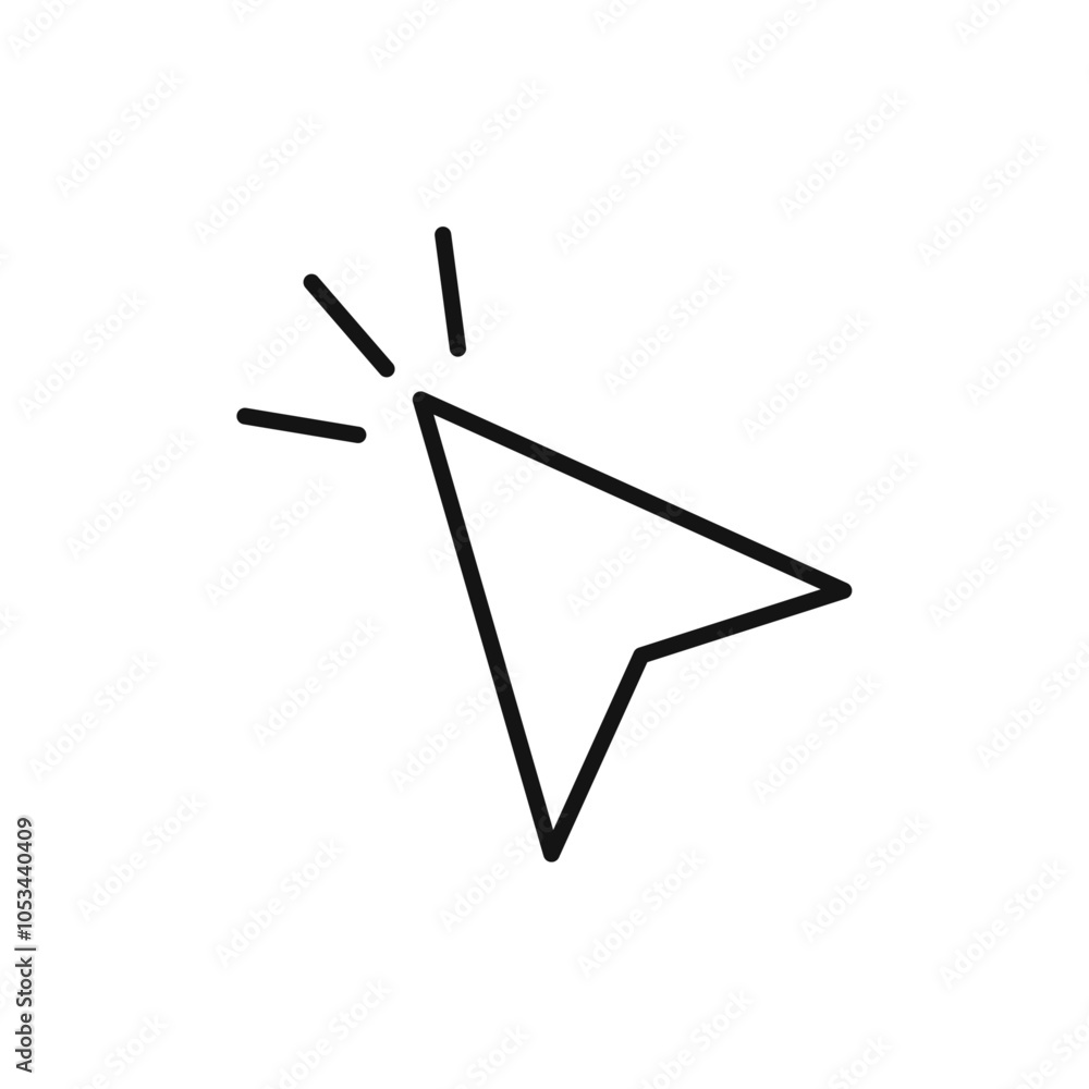 Poster cursor icon vector set collection for web