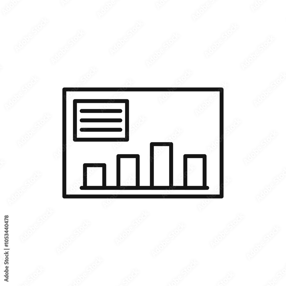 Poster dashboard icon vector set collection for web