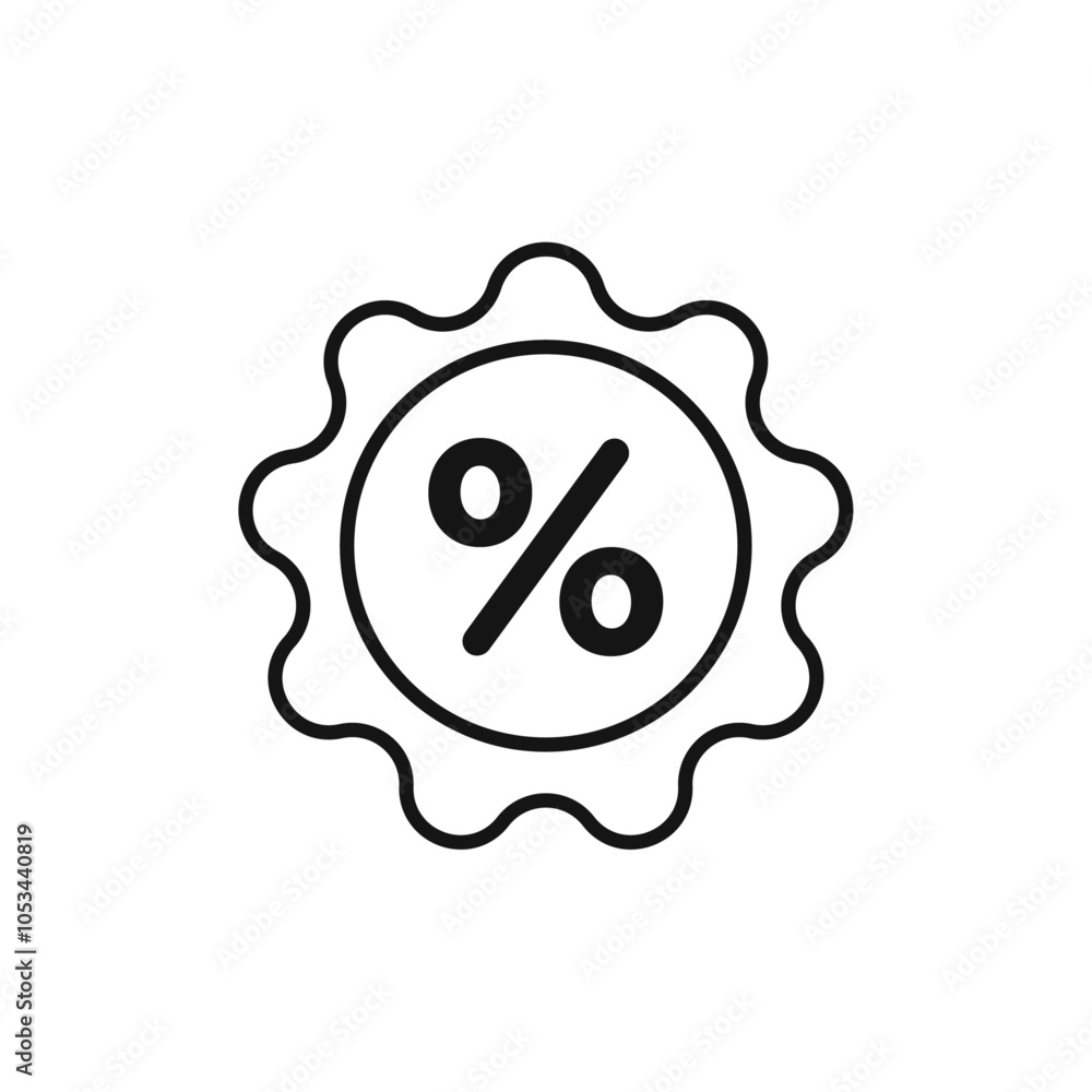 Poster discount icon vector set collection for web