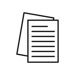 Document icon vector set collection for web