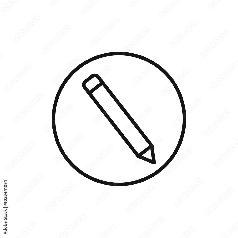 Poster edit button icon vector set collection for web