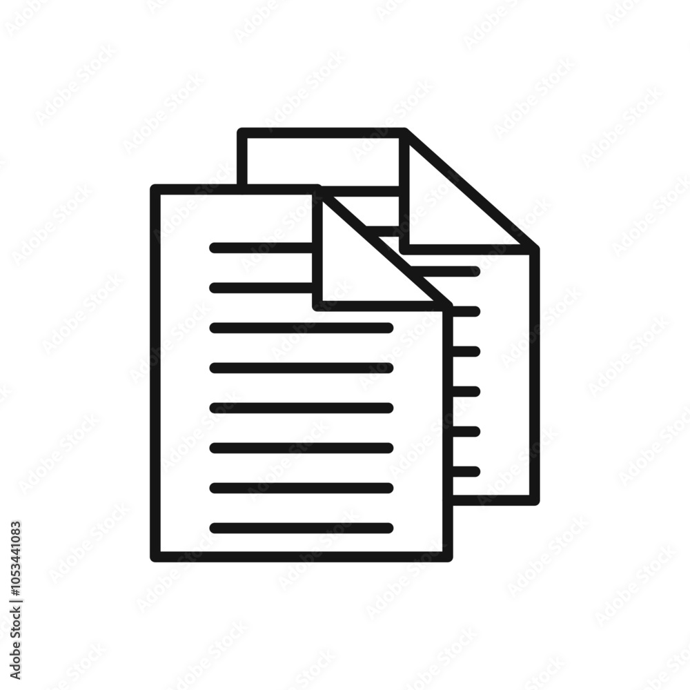 Poster Duplicate icon vector set collection for web