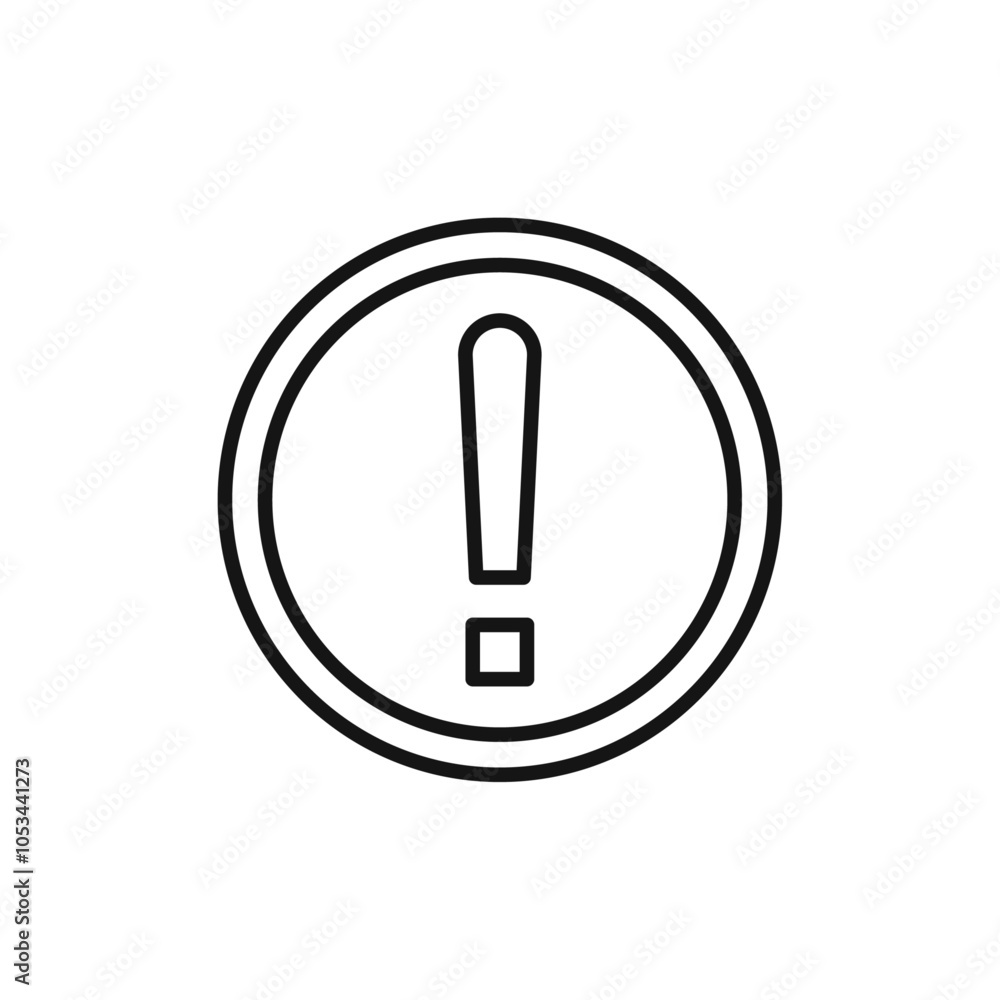Aufkleber exclamation button icon vector set collection for web