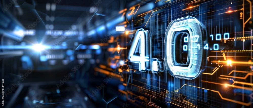 Poster visualizing progress: industry 0 and smart technology
