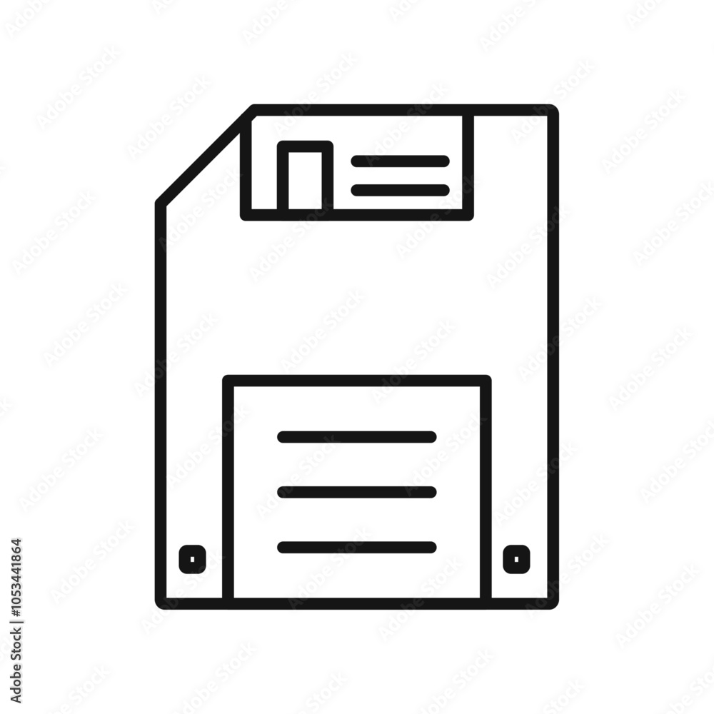 Poster floppy disk icon vector set collection for web