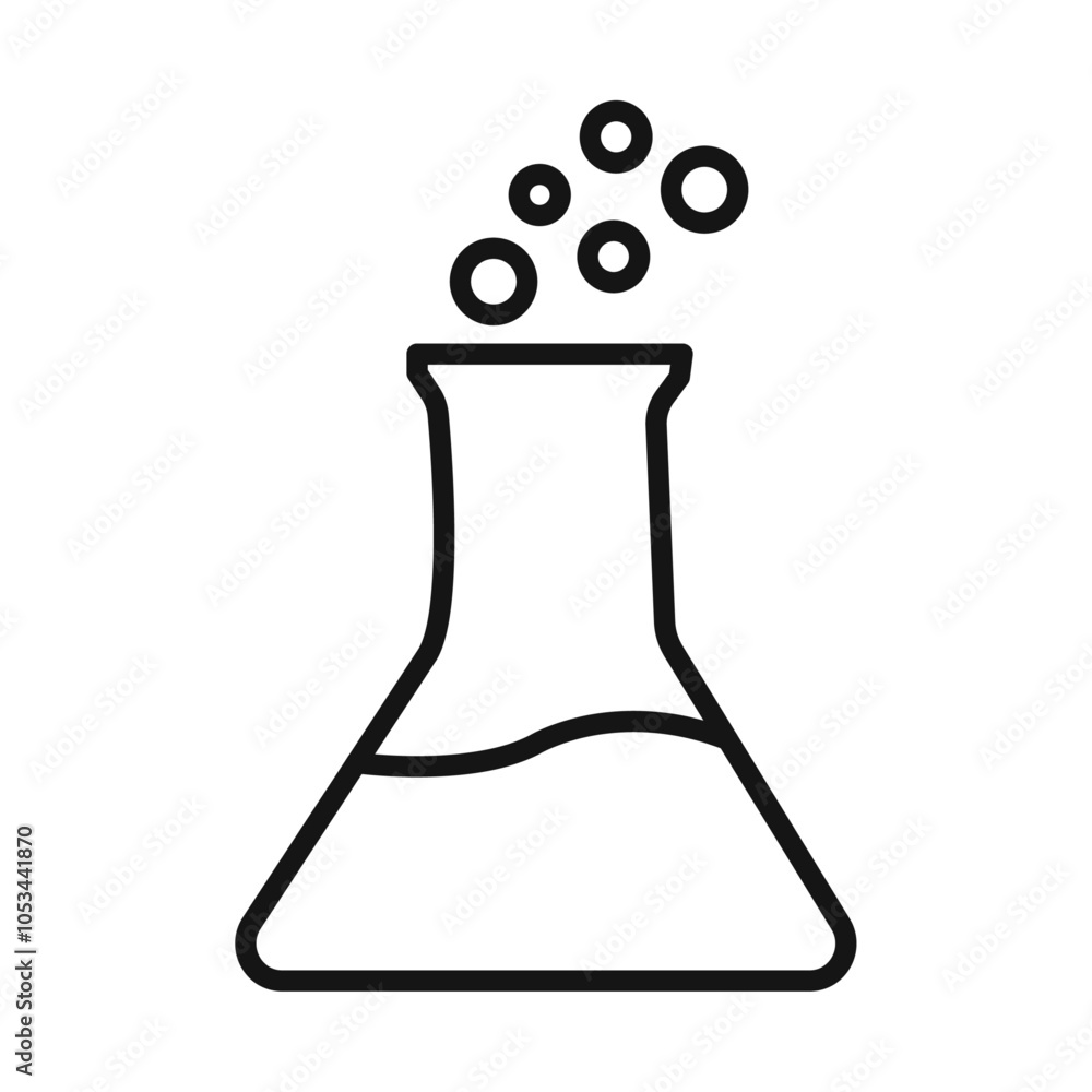 Poster flask icon vector set collection for web