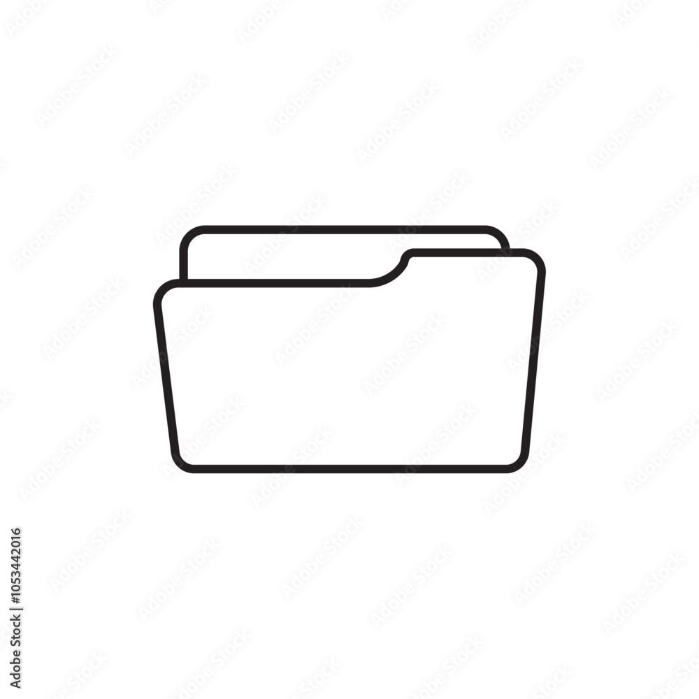 Poster folder icon vector set collection for web