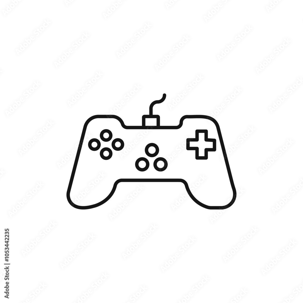 Poster gamepad icon vector set collection for web