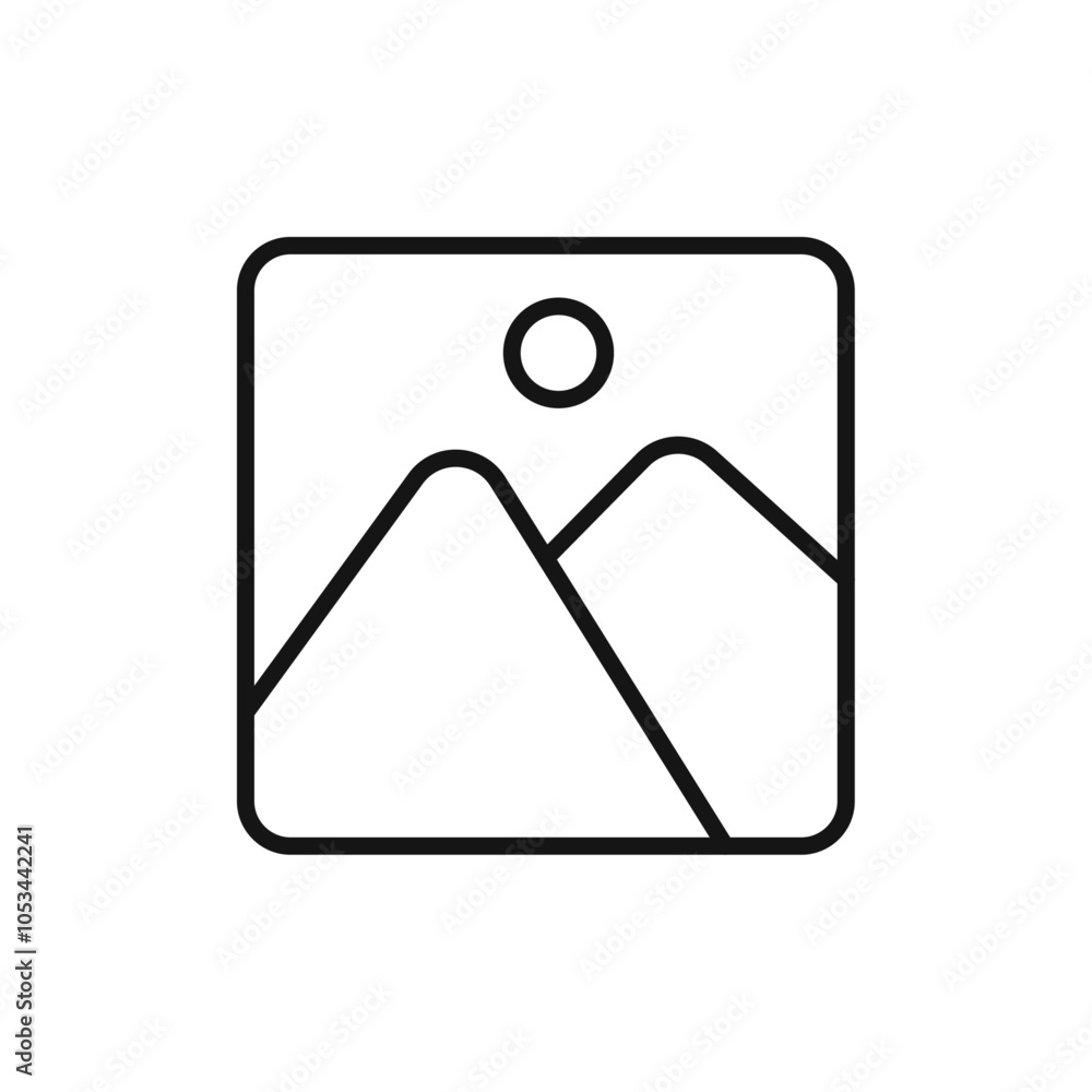 Poster gallery icon vector set collection for web