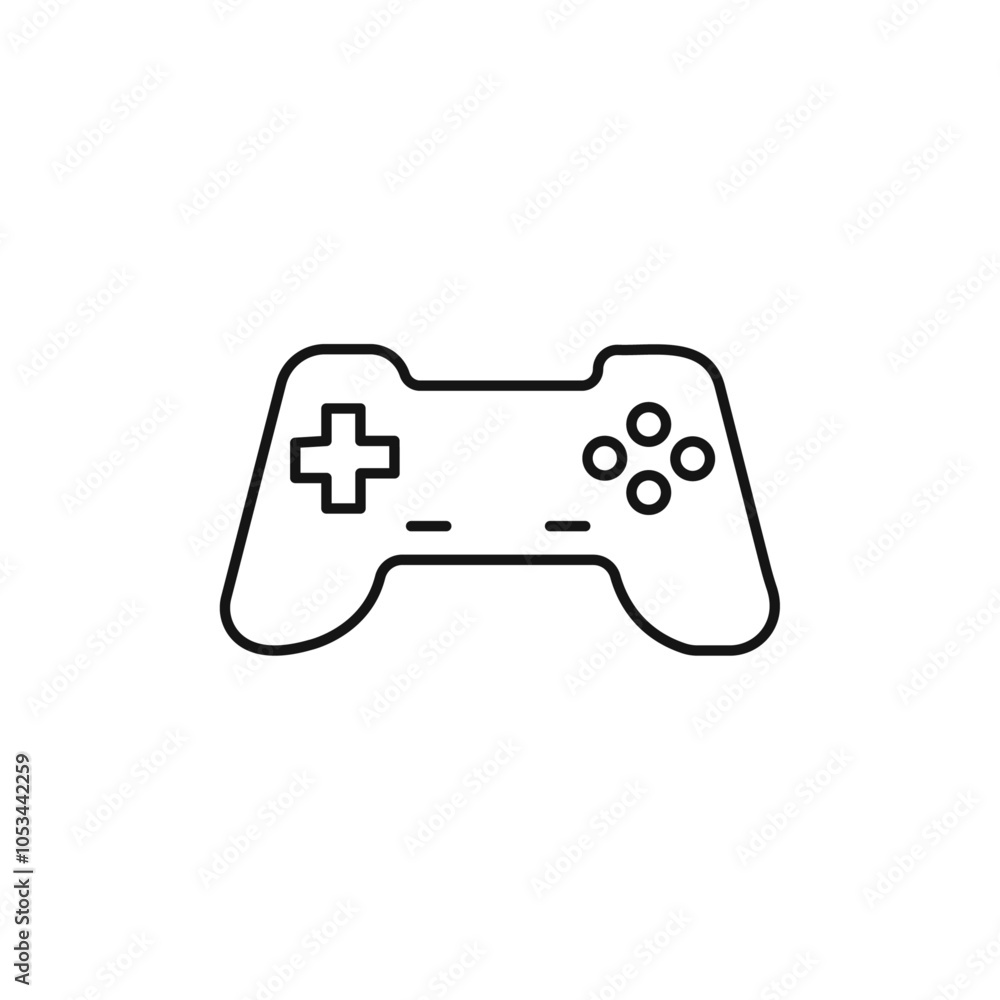 Poster gamepad icon vector set collection for web