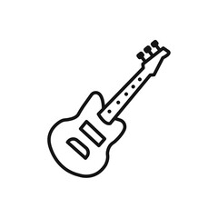Fototapeta premium Guitar icon vector set collection for web