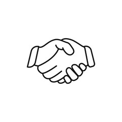 Handshake icon vector set collection for web