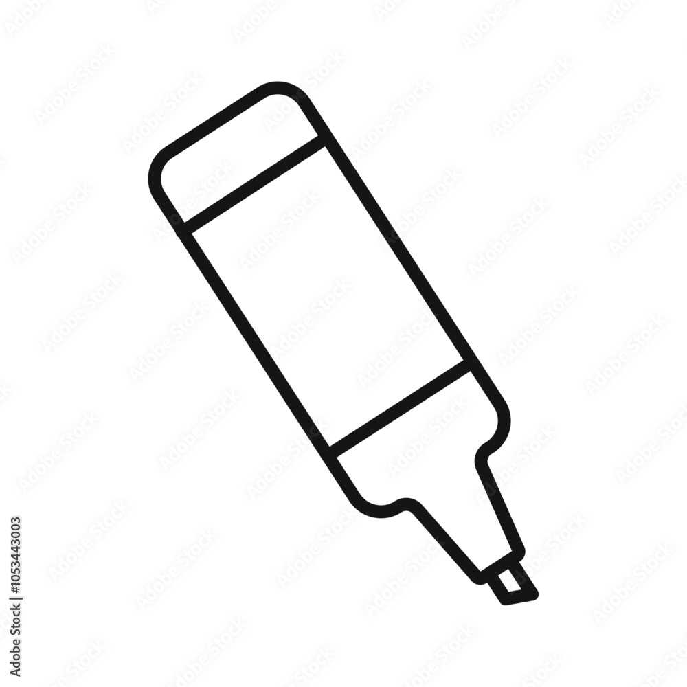 Poster Highlighter icon vector set collection for web
