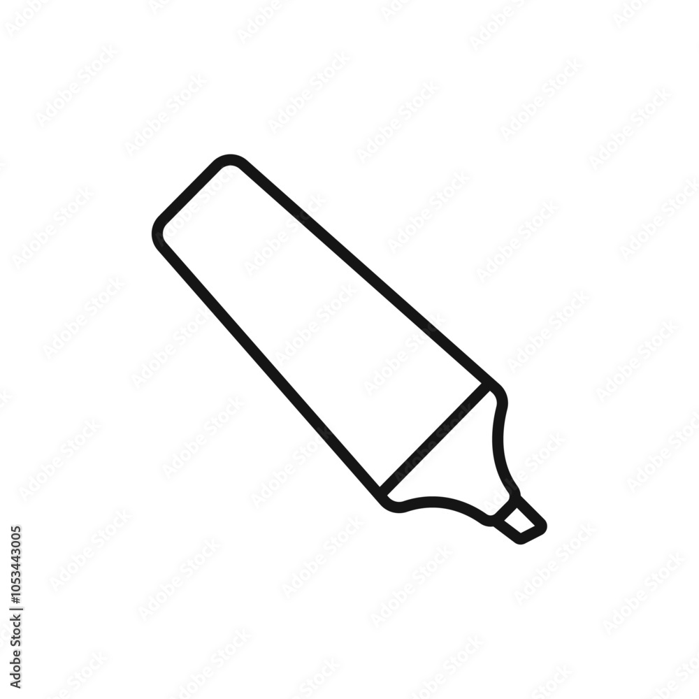 Poster Highlighter icon vector set collection for web