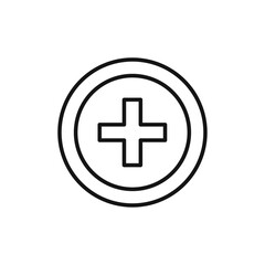 Fototapeta premium Hospital sign icon vector set collection for web