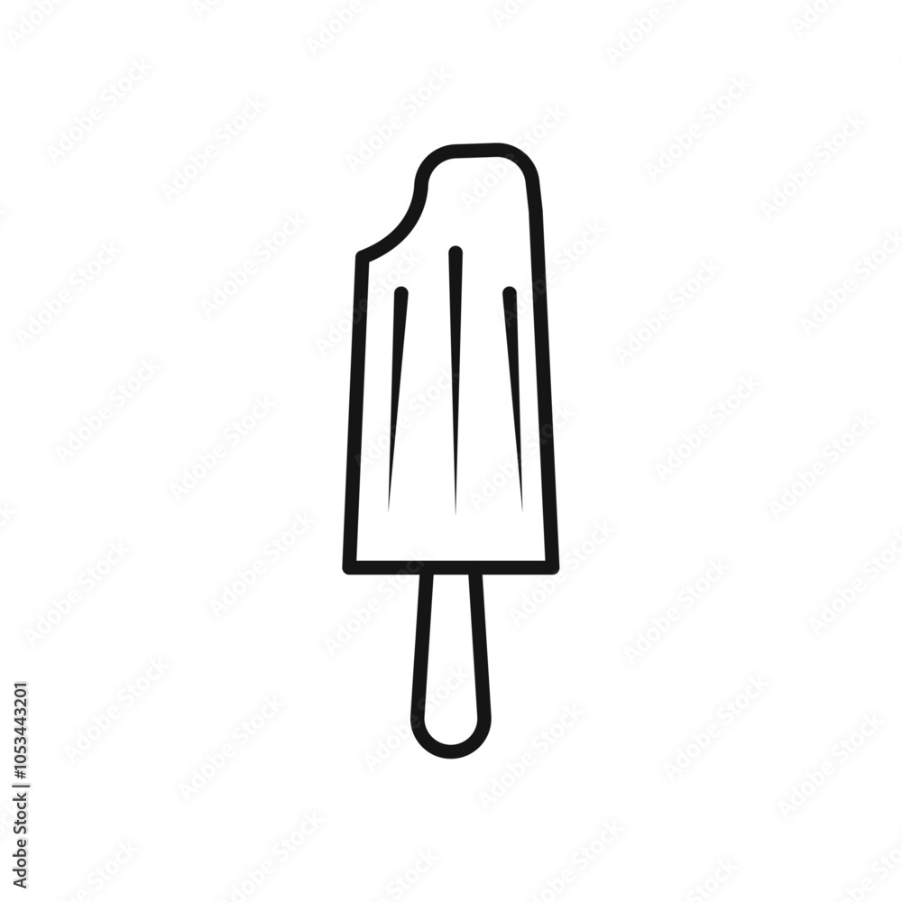 Poster ice cream icon vector set collection for web
