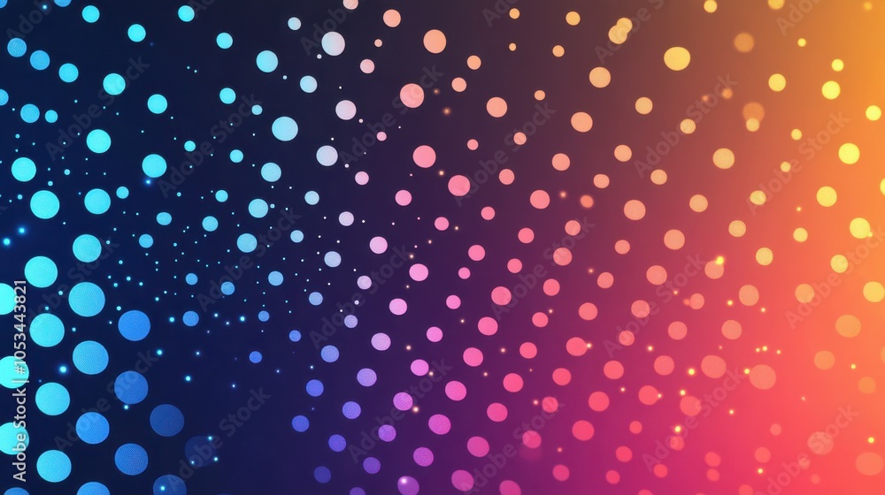 Poster minimalist gradient with dots pattern